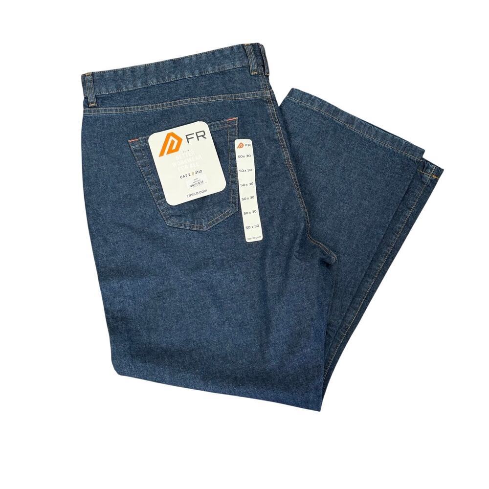 Rasco FR Mens Size 50X30 Jeans NWT Cat 2 Flame Resistant NEW Workwear